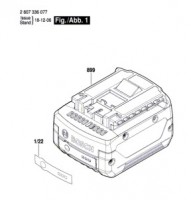 Bosch 2 607 336 081 GBA 14,4V Slide-In Accu Package Spare Parts